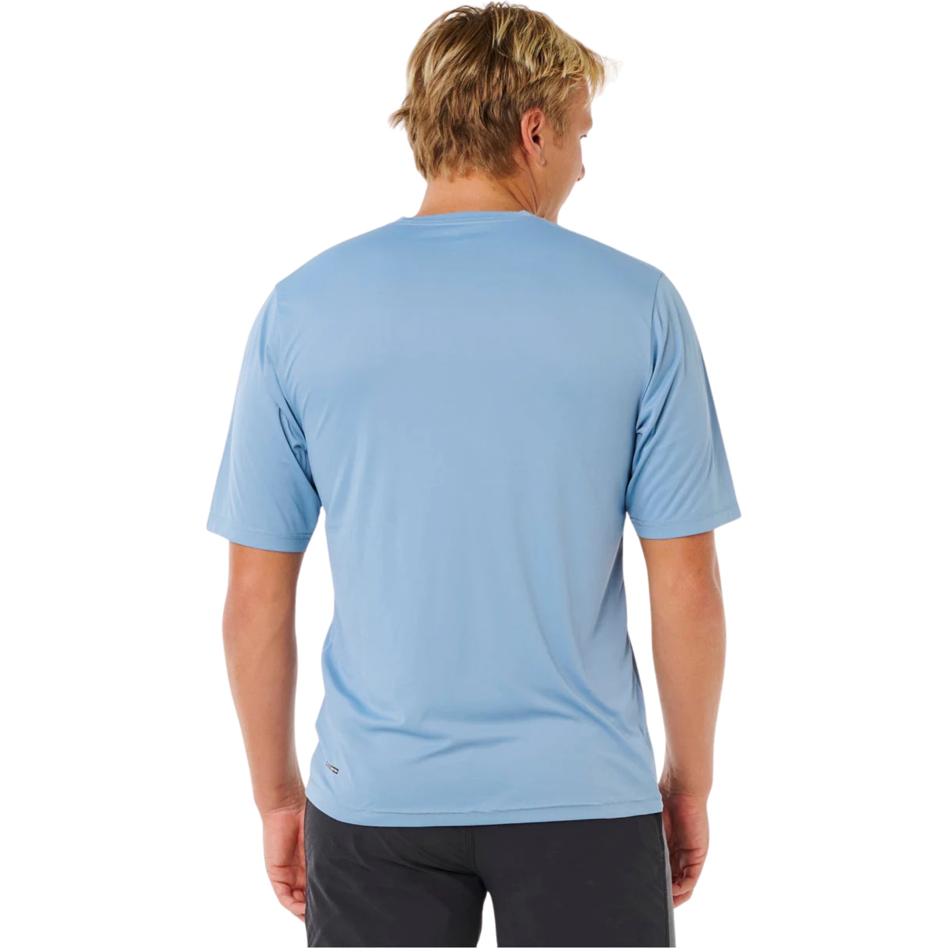 2026 Rip Curl Heren Iconen Van Surflite UPF Lycra-vest Met Korte Mouwen 163MRV - Faded Denim